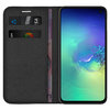 Leather Wallet Case & Card Holder Pouch for Samsung Galaxy S10e - Black